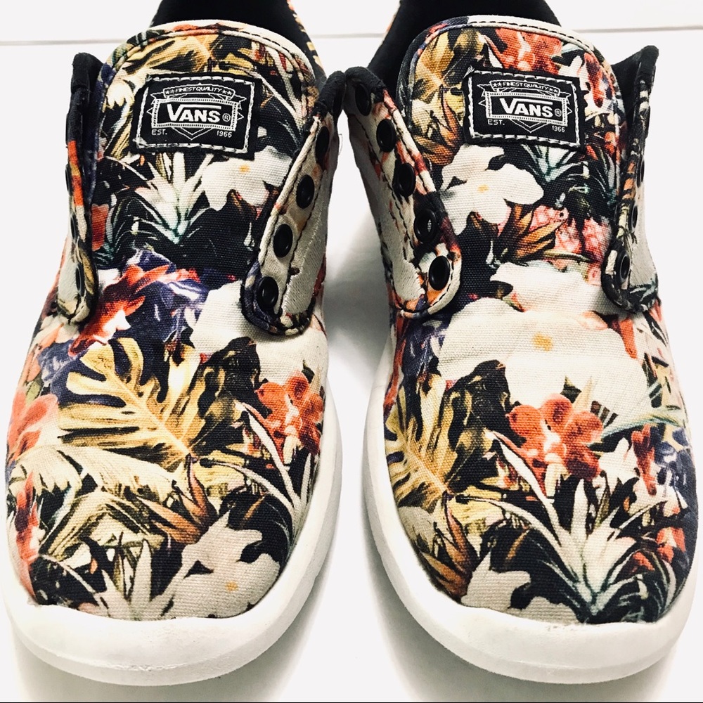 Men’s Women’s Vans Floral Sneakers Shoes AMAZING